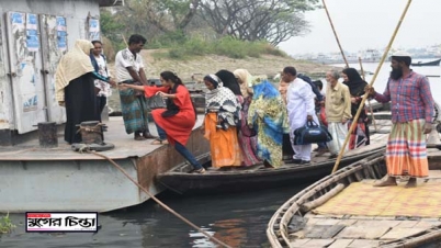 ৫নং ঘাটে ইজারাদারদের উদাসীনতায় যাত্রীদের চরম ভোগান্তি