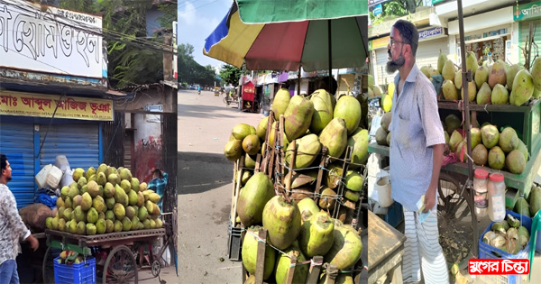 ডেঙ্গুতে ডাবের চাহিদা বাড়ায় মূল্য হাঁকাচ্ছে দ্বিগুণ