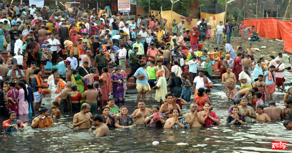 লাঙ্গলবন্দে দুদিনব্যাপী মহাষ্টমী স্নানোৎসব শুরু