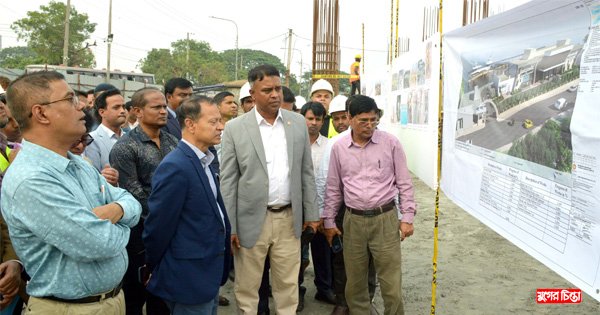 বিআইডব্লিউটিএ’র চলমান উন্নয়ন প্রকল্পের কাজ পরিদর্শনে করেন