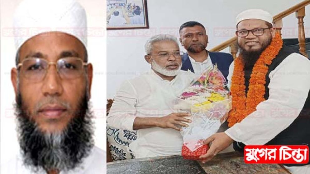 বিএনপির মান্নানকে ফুলের মালা শিবলীর